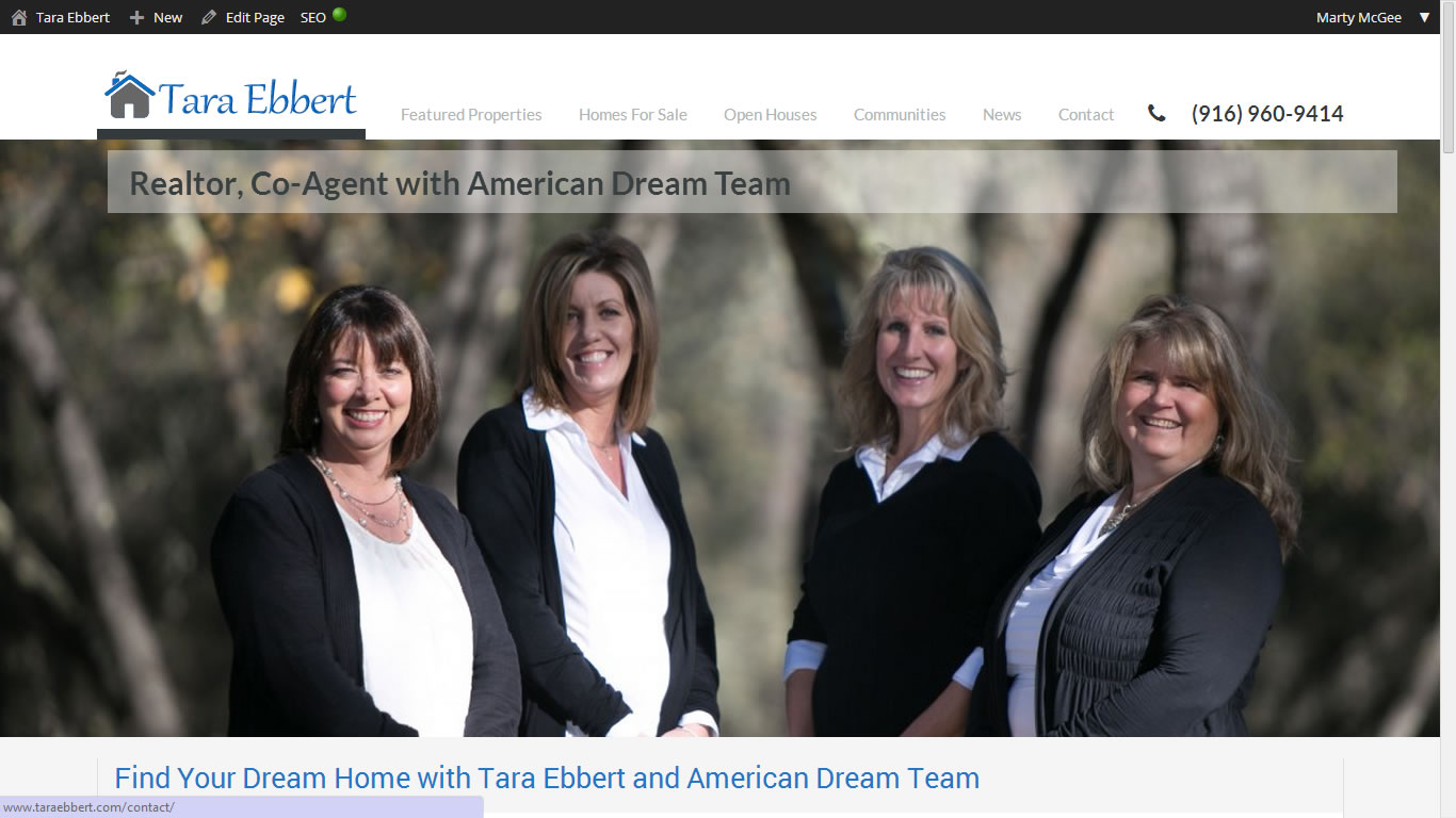 Tara Ebbert, Rocklin Realtor, American Dream Team
