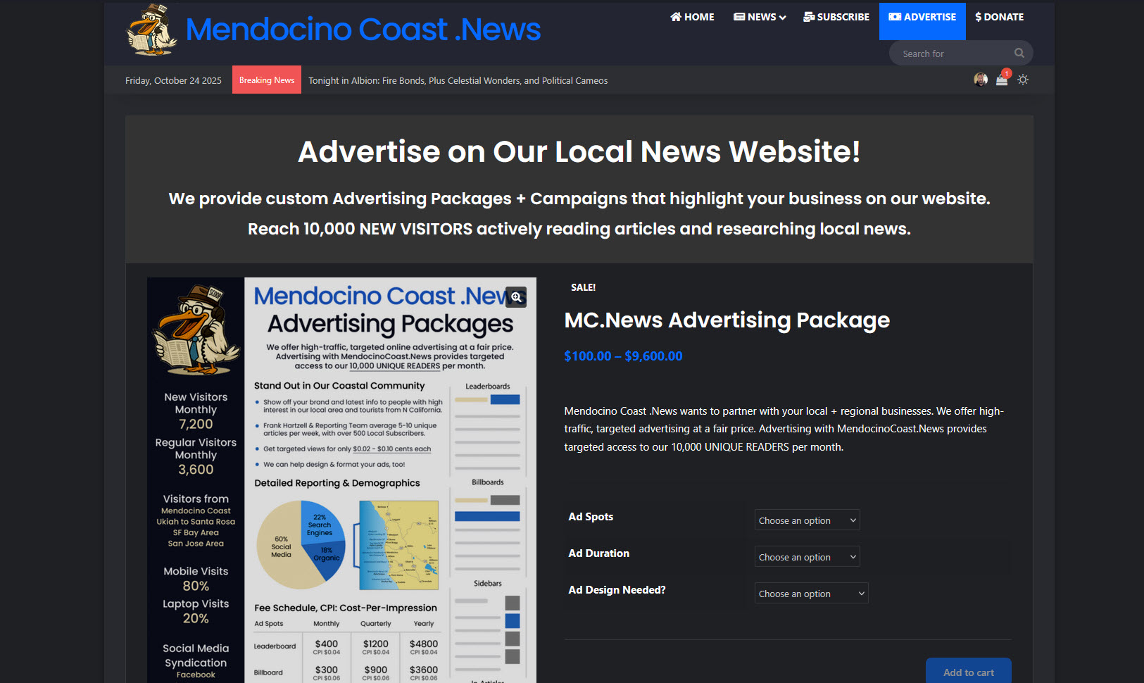 Mendocino Coast .News - Independent News Reporting on the Fort Bragg Coast